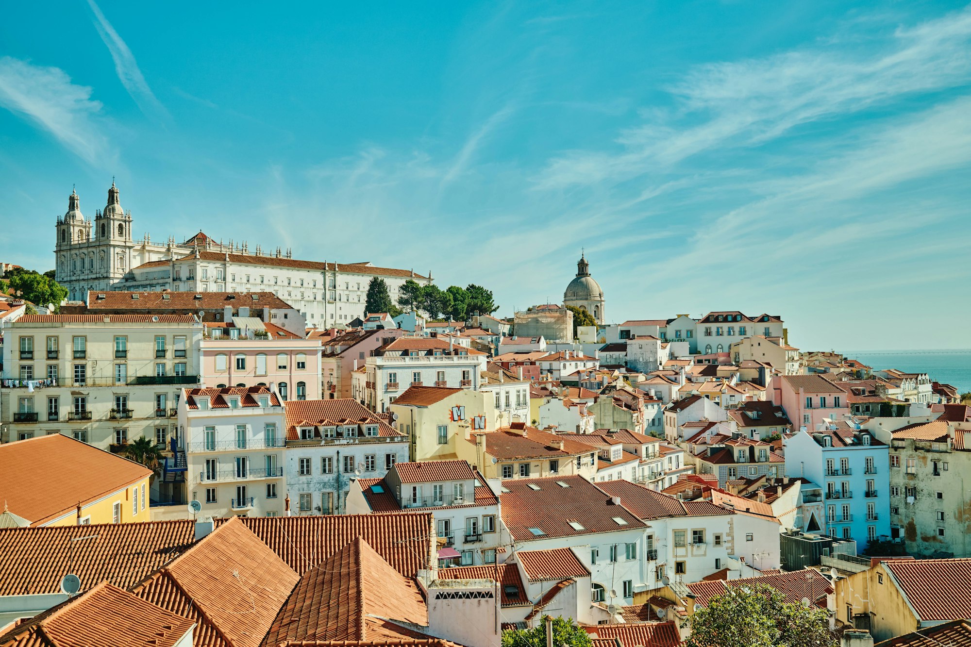 A view over the rooftops of Lisbon
